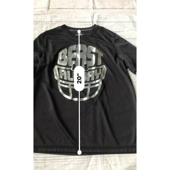 Athletic Works Boys Performance Active Tee T-Shirt Graphic Beast All Day Sz L - Picture 9 of 11